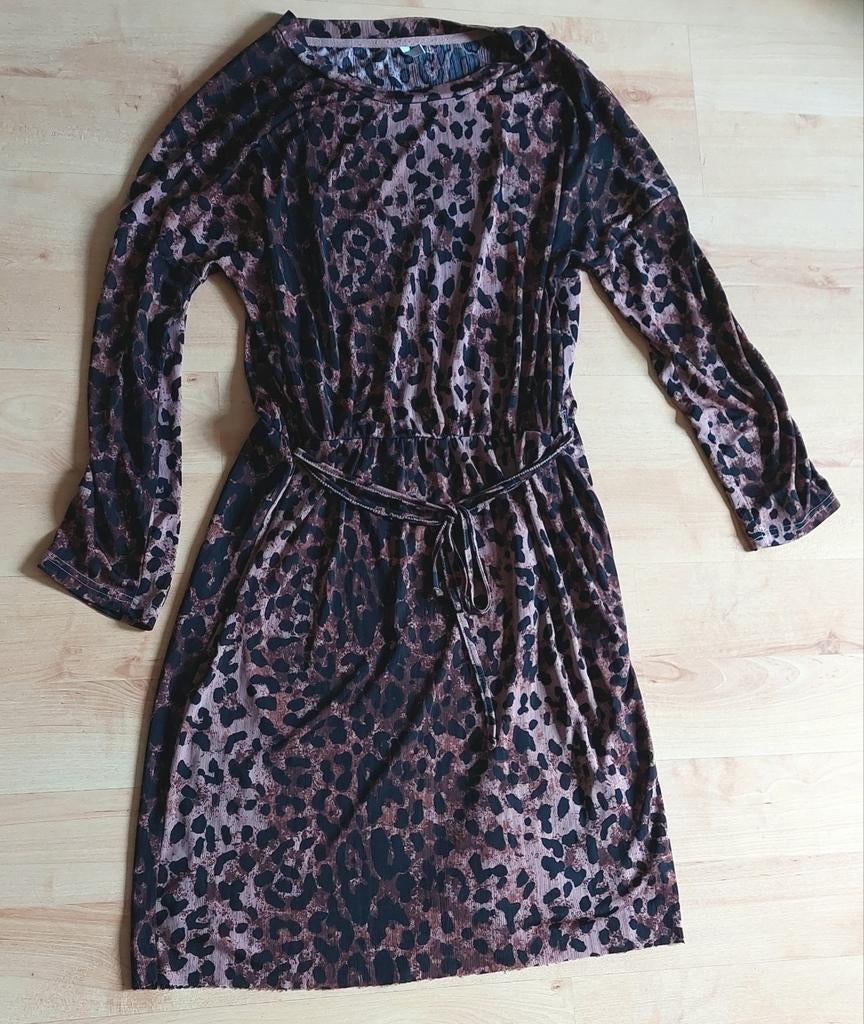 ONLY panterprint jurk, maat M, Maat 38/40 (M), Only, Bruin, Ophalen of Verzenden