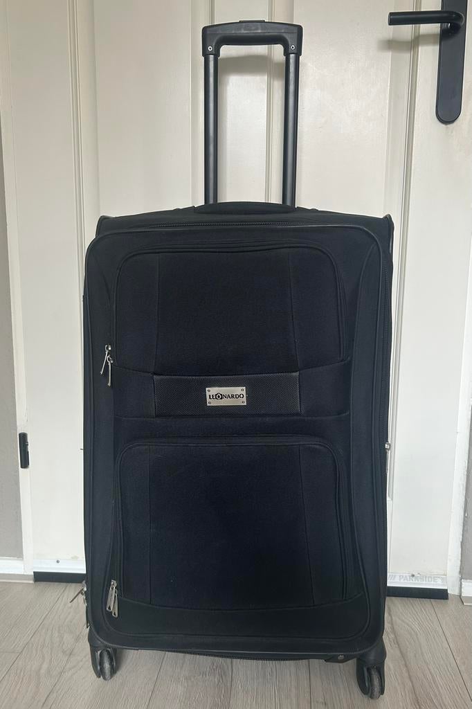 Leonardo grote reis koffer trolley, Ophalen of Verzenden, Zo goed als nieuw, Hard kunststof, Wieltjes