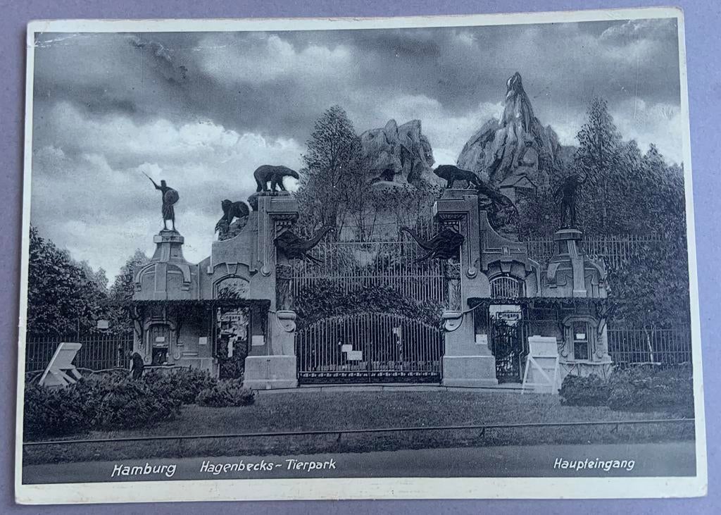 Hamburg, Hagenbecks - Tierpark , Haupteingang, Verzamelen, Ophalen of Verzenden, Ongelopen, Duitsland