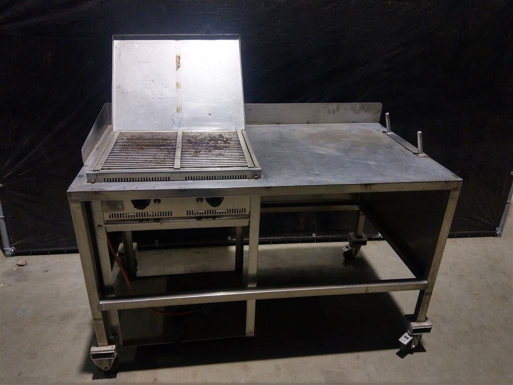 1760. Rvs BBQ / barbecue / barbeque / buitenkeuken, Ophalen, Gebruikt