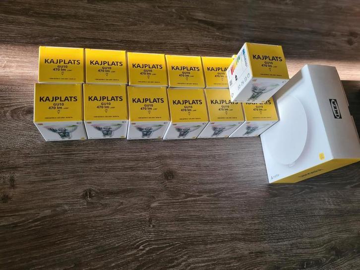 Ikea Hub Dirigera met 15x Gu10 & 15x E27 full color & Luchts, Huis en Inrichting, Lampen | Losse lampen, Nieuw, Led-lamp, 60 watt of meer