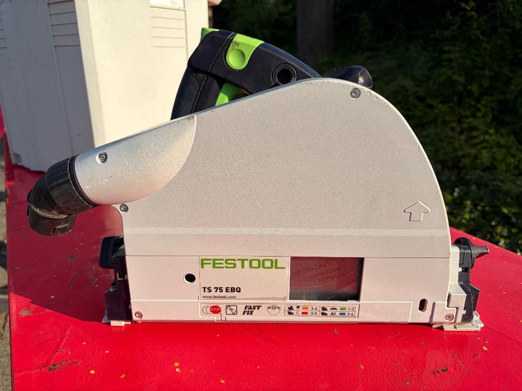 Festool TS75 EQB invalzaag, Doe-het-zelf en Verbouw, Gebruikt, Invalzaag, Ophalen of Verzenden, 30 tot 70 mm