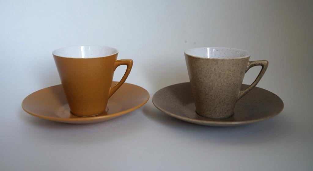 Kon. Plazuid Gouda Holland. 2x kop schotel aardewerk., Huis en Inrichting, Keuken | Servies, Gebruikt, Ophalen of Verzenden, Overige stijlen