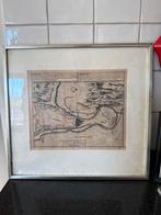 Antieke kaart van Limburg - Ingelijst, Verzamelen, Posters, Ophalen, Gebruikt, Met lijst, Rechthoekig Liggend