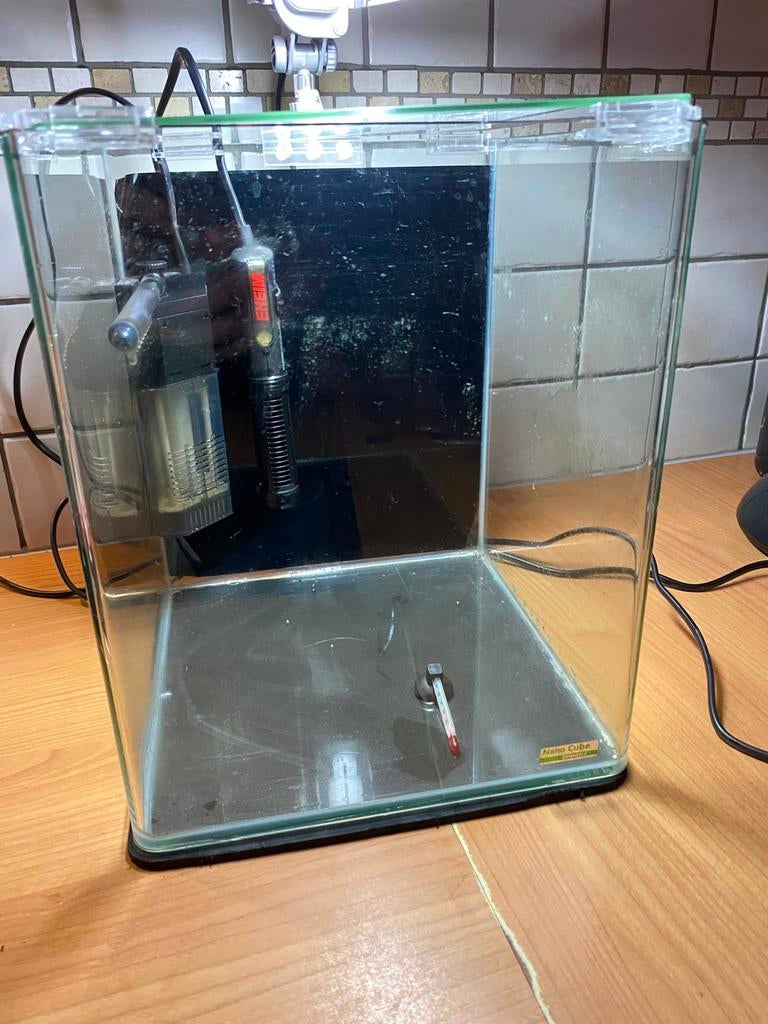 Nano cube 20L, Ophalen of Verzenden, Gebruikt, Leeg aquarium