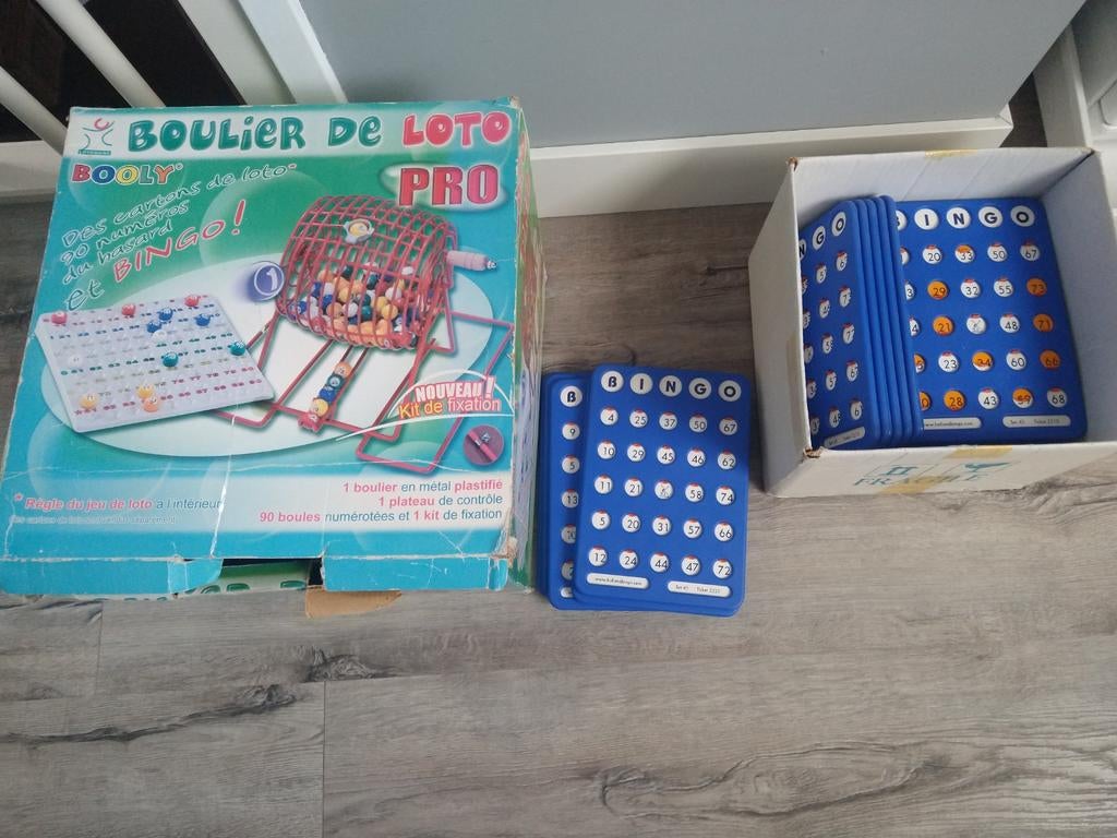 Grote bingo molen met 25 bordjes, Vijf spelers of meer, Ophalen, Gebruikt