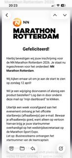 Startbewijs NN Marathon Rotterdam, Eén persoon, Overige soorten