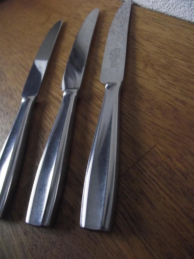 3 stuks RVS Baumwerk 2000 Böker mes 22 cm Solingen 1950 p st, Antiek en Kunst, Ophalen of Verzenden