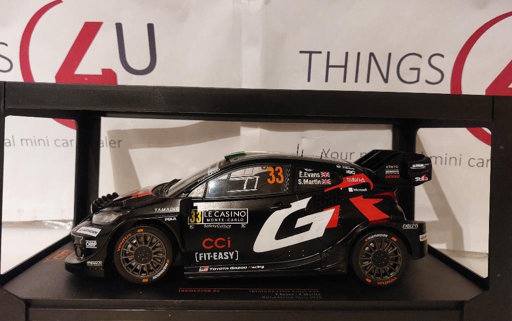 Ixo 1:18 Toyota GR Yaris No.33, Rally Monte Carlo 2025 Evans, Ophalen of Verzenden, Nieuw, Auto, Overige merken