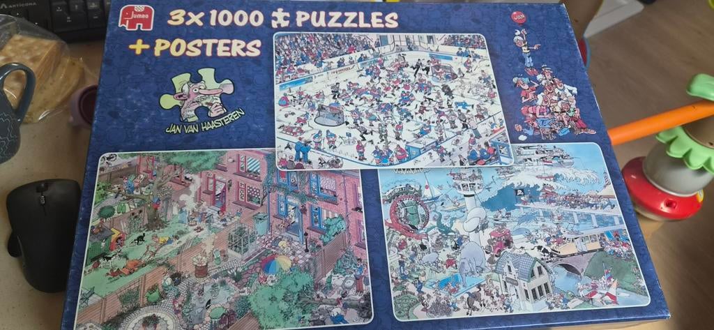 Jan van Haasteren 3x1000 stukjes puzzel, Ophalen