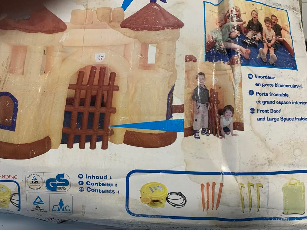 Opblaasbaar Kasteel voor Binnen en Buiten, Ophalen of Verzenden, Zo goed als nieuw