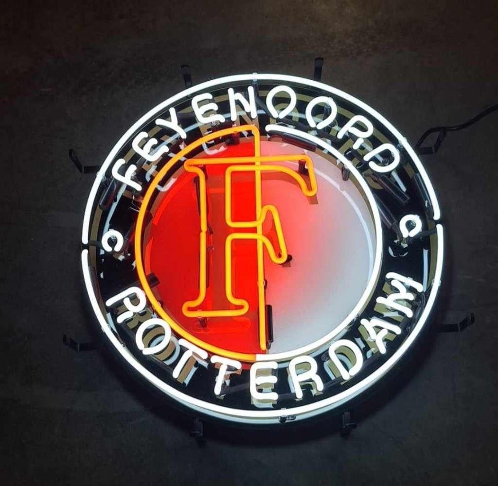 Feyenoord rotterdam decoratie neon verlichting fan fanclub, Ophalen of Verzenden, Nieuw, Lichtbak of (neon) lamp