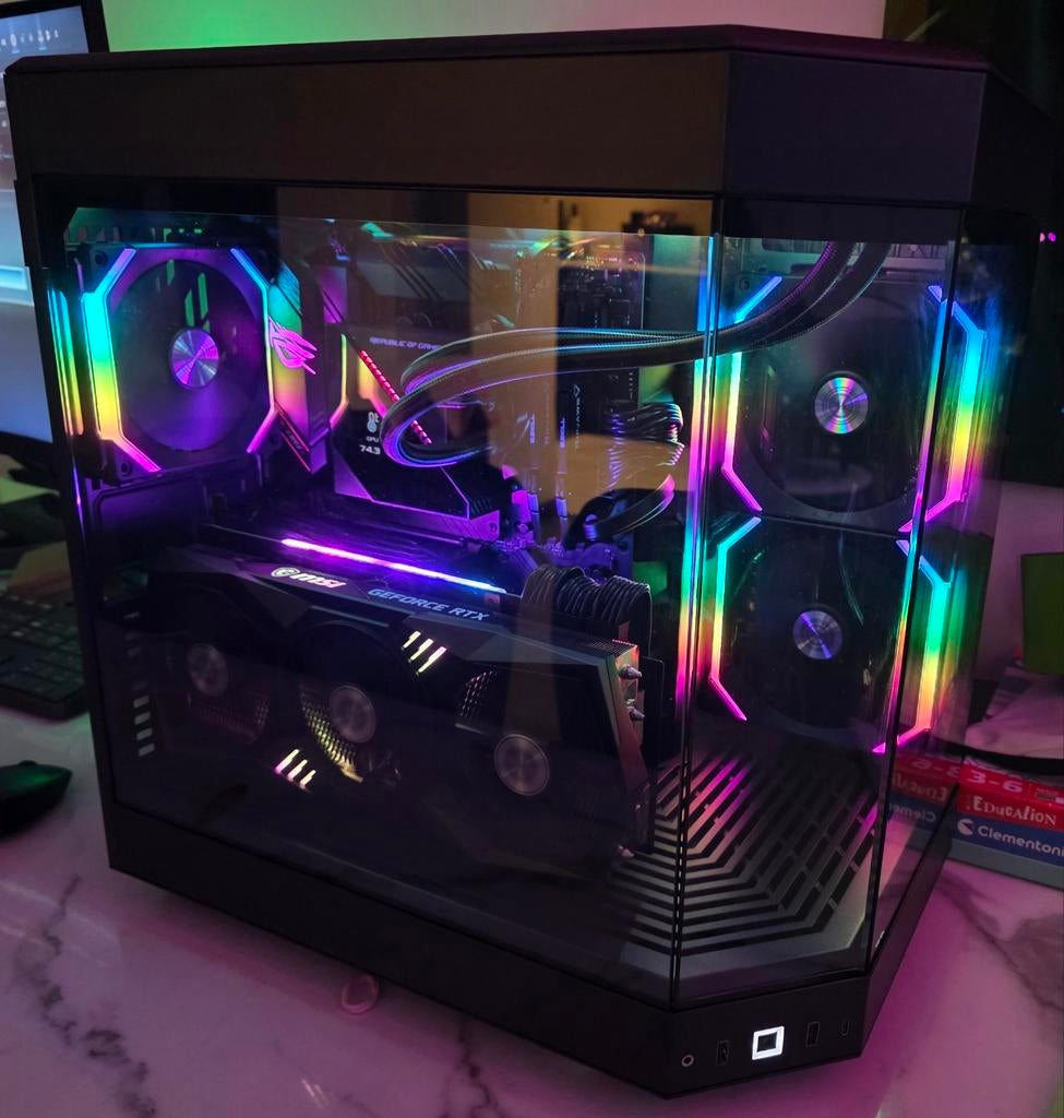 Game pc, Hyte Y60, Ryzen 7 5700x, RTX3080, 32gb, 1tb, Ophalen, AMD, INTEL, ASUS, CORSAIR, LIAN LI, 32 GB, Virtual Reality