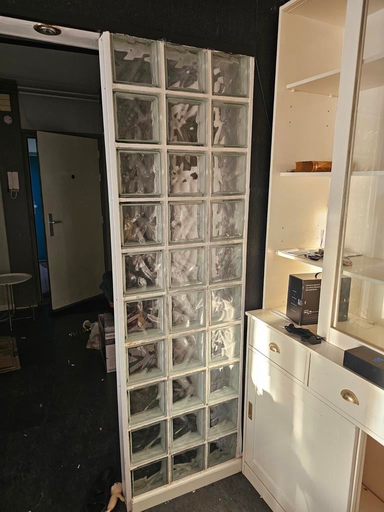 Glasblokken wand, Doe-het-zelf en Verbouw, Glas en Ramen, Ophalen of Verzenden