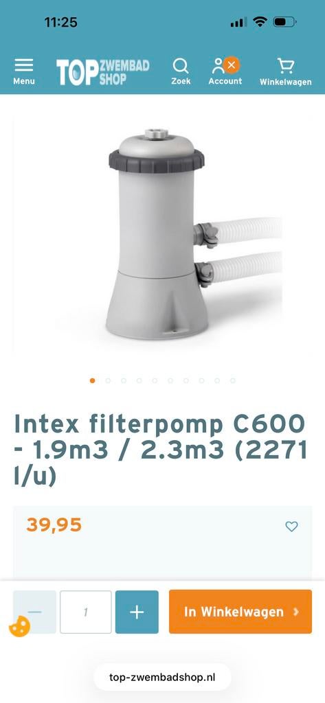 Nieuwe Intex Filterpomp C600 - Perfect voor uw zwembad!, Tuin en Terras, Zwembaden, Nieuw, Overige typen, Ophalen of Verzenden