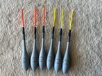 adv 579 / NIEUW set 6 dobbers TUBERTINI 2,50gr, Watersport en Boten, Ophalen of Verzenden, Nieuw, Dobber of Lood