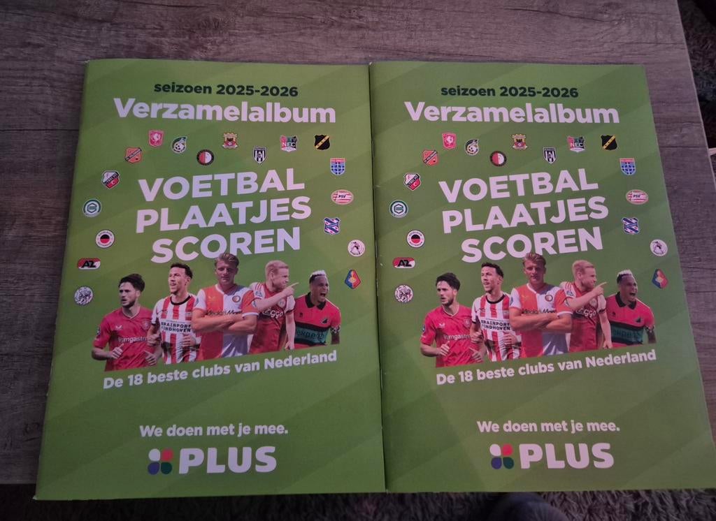 Voetbalplaatjes album 2 boeken compleet, Plus, Ophalen