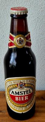 Verzamelaar; ZEER oud AMSTEL flesje bier met HEINEKEN dop, Ophalen of Verzenden, Zo goed als nieuw, Flesje(s), Amstel