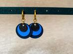 Oorbellen, Creolen Blauw 3D-print, Overige materialen, Hangers, Blauw, Nieuw