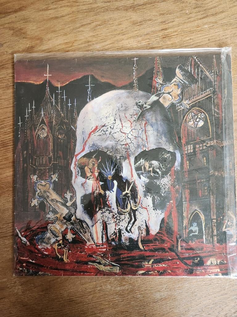 Slayer - South of Heaven LP 1988 EU persing, Cd's en Dvd's, Vinyl | Hardrock en Metal, Ophalen of Verzenden, Gebruikt