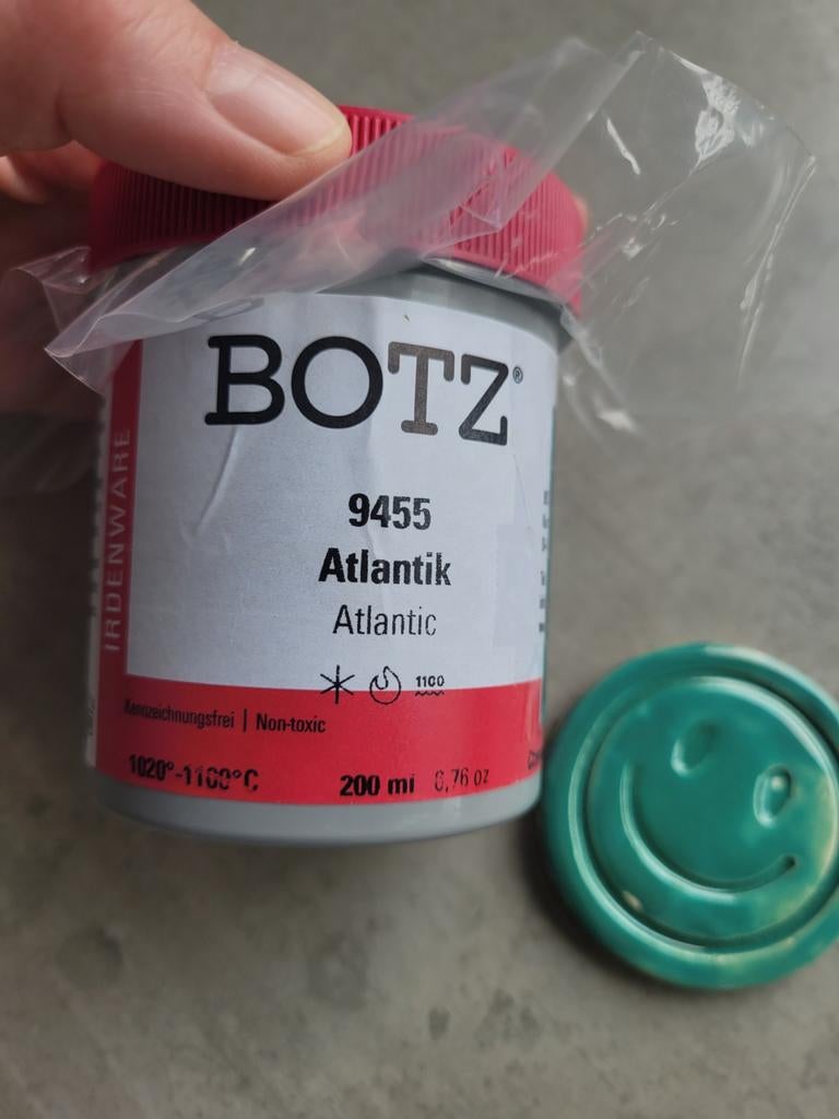 Botz 9455 Atlantik Glazuur 200ml, Hobby en Vrije tijd, Pottenbakken, Ophalen of Verzenden, Zo goed als nieuw