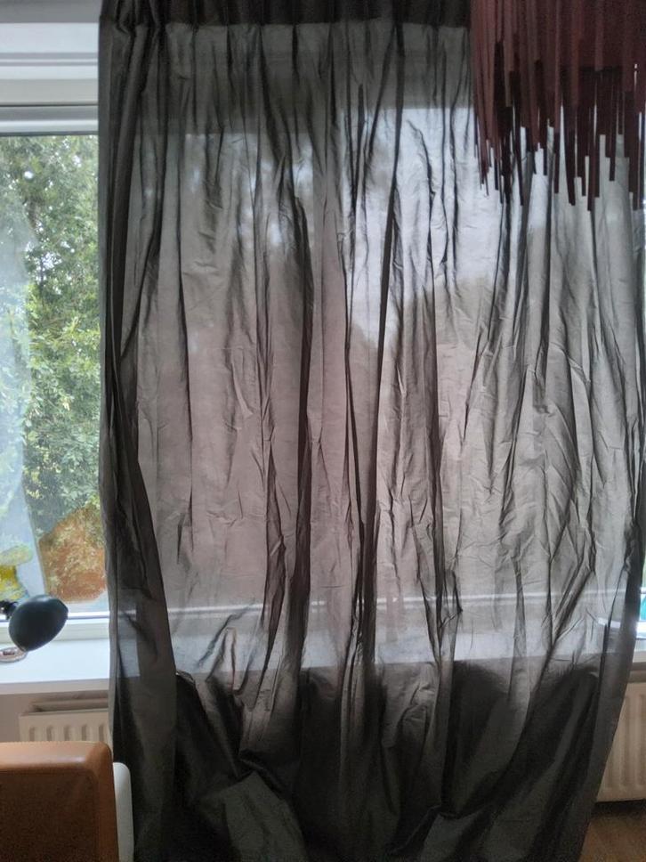 Gordijnen, luxe gordijnen, Huis en Inrichting, Stoffering | Gordijnen en Lamellen, Gebruikt, 200 cm of meer, 150 tot 200 cm, Bruin