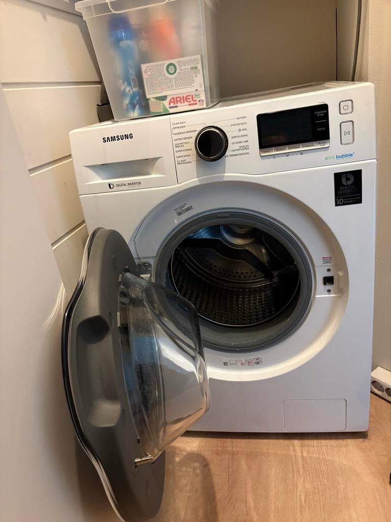 Samsung Eco Bubble Wasdroogcombinatie 9 kg, 8 tot 10 kg, Ophalen, Gebruikt, 85 tot 90 cm