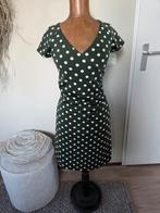 King Louie Jurkje - Groen met Witte Polka Dots, Kleding | Dames, Ophalen of Verzenden, Zo goed als nieuw, King Louie, Maat 36 (S)