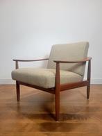 Vintage fauteuil in teak van Carl Straub, 1960, Ophalen, Gebruikt, Vintage design, Mid Century Modern, 75 tot 100 cm
