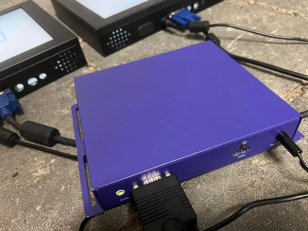 Brightsign reclameplayer evt. met 10-inch beeldschermen, Ophalen of Verzenden, Gebruikt, HDMI, Zonder harde schijf