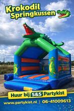 Krokodil Springkussen te huur - Perfect voor kinderfeestjes!, Ophalen of Verzenden, Zo goed als nieuw