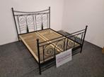 Metalen zwart bed 160x200 incl. bodem. Leveren mogelijk, Huis en Inrichting, Slaapkamer | Bedden, Gebruikt, Ikea, Zwart, Tweepersoons