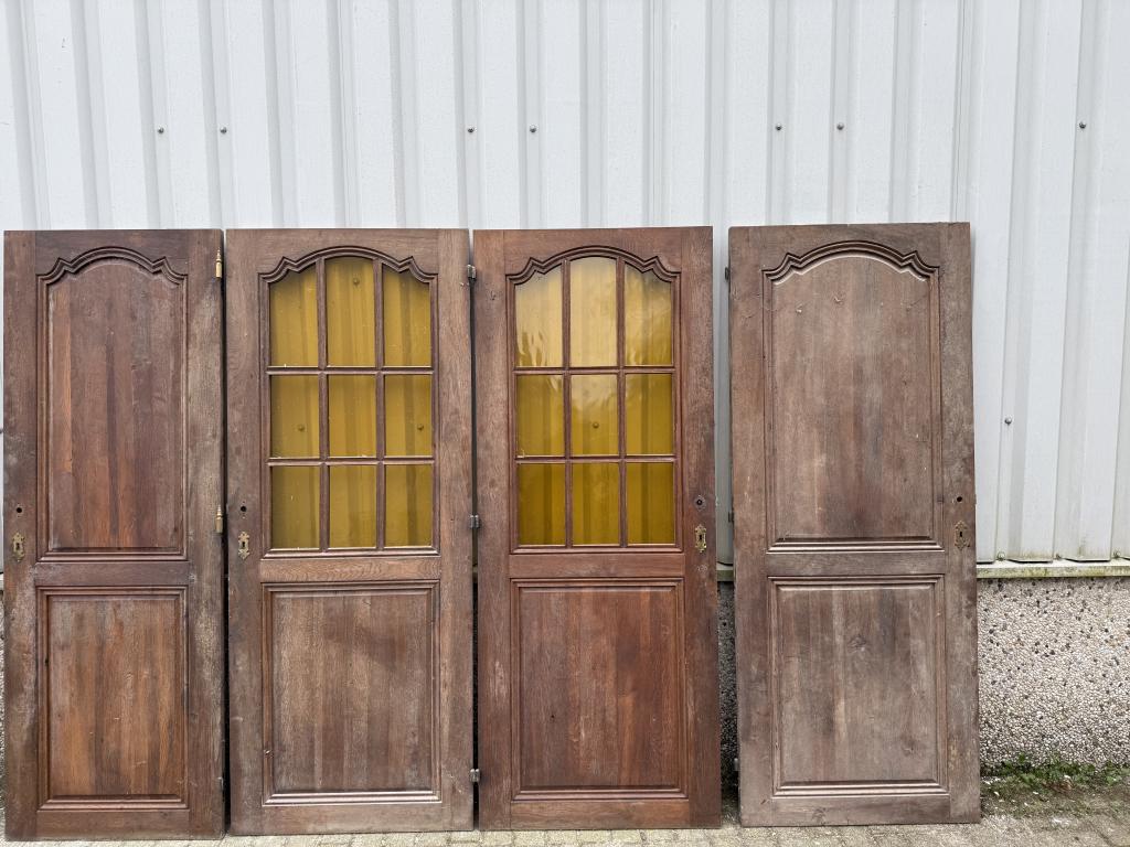 4 antieke eiken binnendeuren ( 199,5 hoog), La belle porte, Jurgen.hoogenboezem@gmail.com, Minder dan 80 cm, Binnendeur