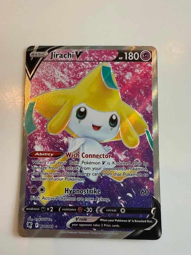 Pokemon kaart Jirachi V, Ophalen of Verzenden, Nieuw, Losse kaart