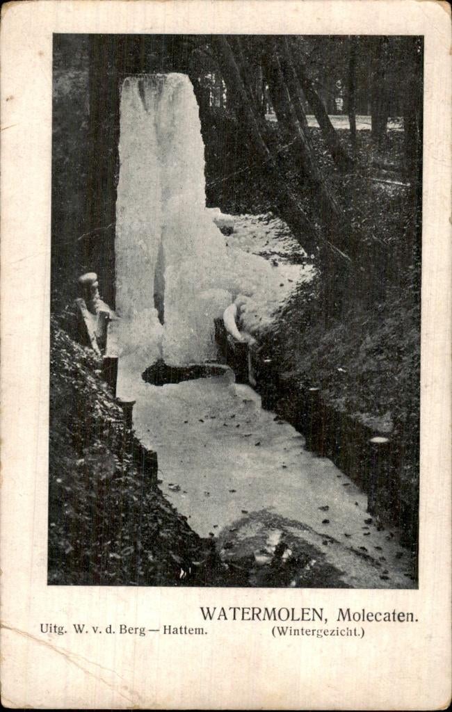 Molecaten - Watermolen - Wintergezicht, Ophalen of Verzenden, Voor 1920, Ongelopen, Gelderland