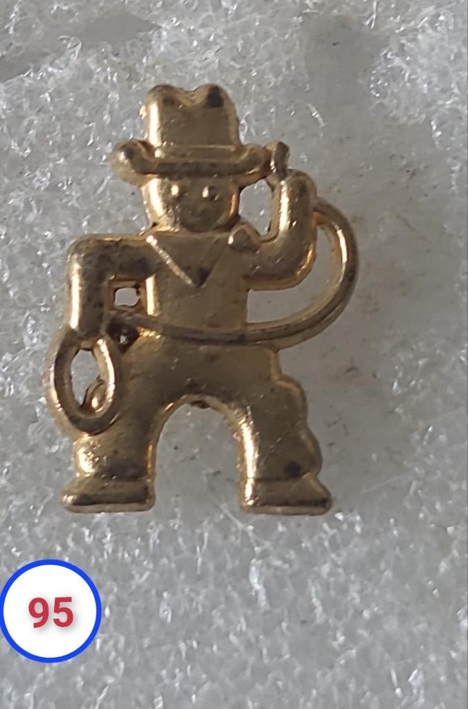 Cowboy pin, Verzamelen, Speldjes, Pins en Buttons, Verzenden, Gebruikt
