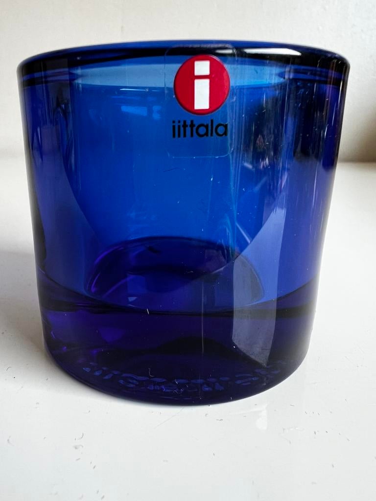 Jubileum Uitgave Iittala KIVI Votive~Ultramarine Blue 2017, Ophalen of Verzenden, Zo goed als nieuw, Overige materialen, Minder dan 25 cm