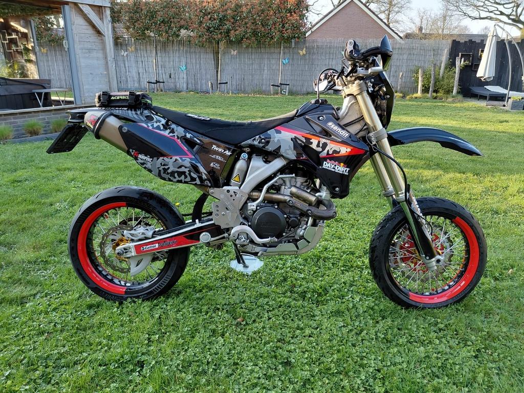 Yamaha WR450F Supermoto A2 + extra set noppenbanden, 450 cc, Gebruikt, Particulier, Minimaal motorrijbewijs A2