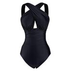 Zwarte monokini (zwempak bikini one piece maat S M L XL), Kleding | Dames, Verzenden, Nieuw, Zwart, Badpak