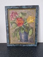 Bloemportret of bloemstilleven in lijst gesigneerd, Antiek en Kunst, Ophalen of Verzenden