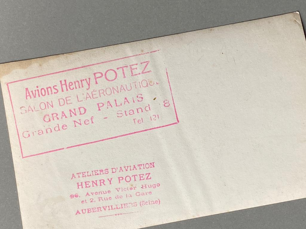 Fotokaart trainingsvliegtuig Potez VIII 1920 (Frans), Verzamelen, Ophalen of Verzenden, Zo goed als nieuw, Kaart, Foto of Prent