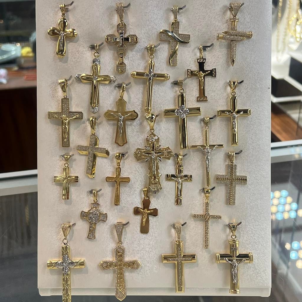 14 karaat gouden kettinghanger kruizen hangers kruis, Sieraden, Tassen en Uiterlijk, Kettinghangers, Ophalen of Verzenden, Zo goed als nieuw