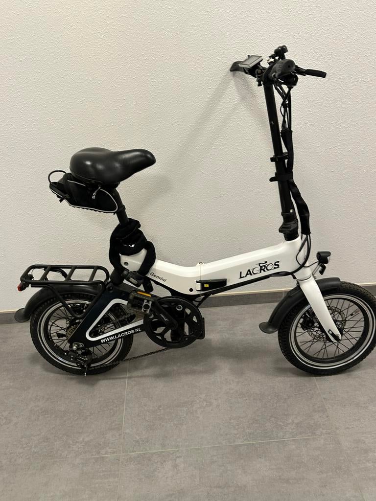 Lacros Gemini elektrische vouwfiets, Zo goed als nieuw, Minder dan 47 cm, 30 tot 50 km per accu, Ophalen
