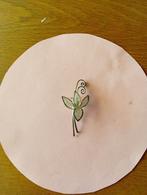 Broche Edelweiss, 4 tot 7 cm, Gebruikt, Ophalen of Verzenden, Zilver