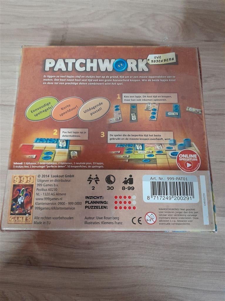 patchwork - 999 games - s4338, Verzenden, Zo goed als nieuw