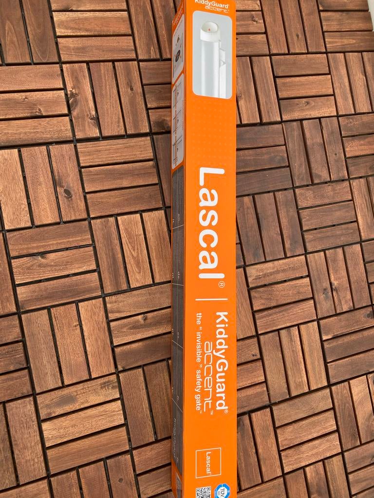 Lascal KiddyGuard Accent oprolhekje zwart, Kinderen en Baby's, Traphekjes, Overige materialen, Nieuw, Oprolhekje, Ophalen of Verzenden