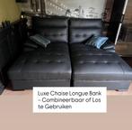 Luxe Chaise Longue - Elektrisch Verstelbaar & Oplaadfunctie, 125 tot 150 cm, 150 tot 200 cm, Driepersoons, Leer