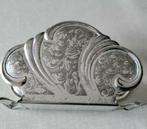Servet houder,Brieven houder,Quiosque,Bloemen,Servies,1970, Ophalen of Verzenden, Zilver