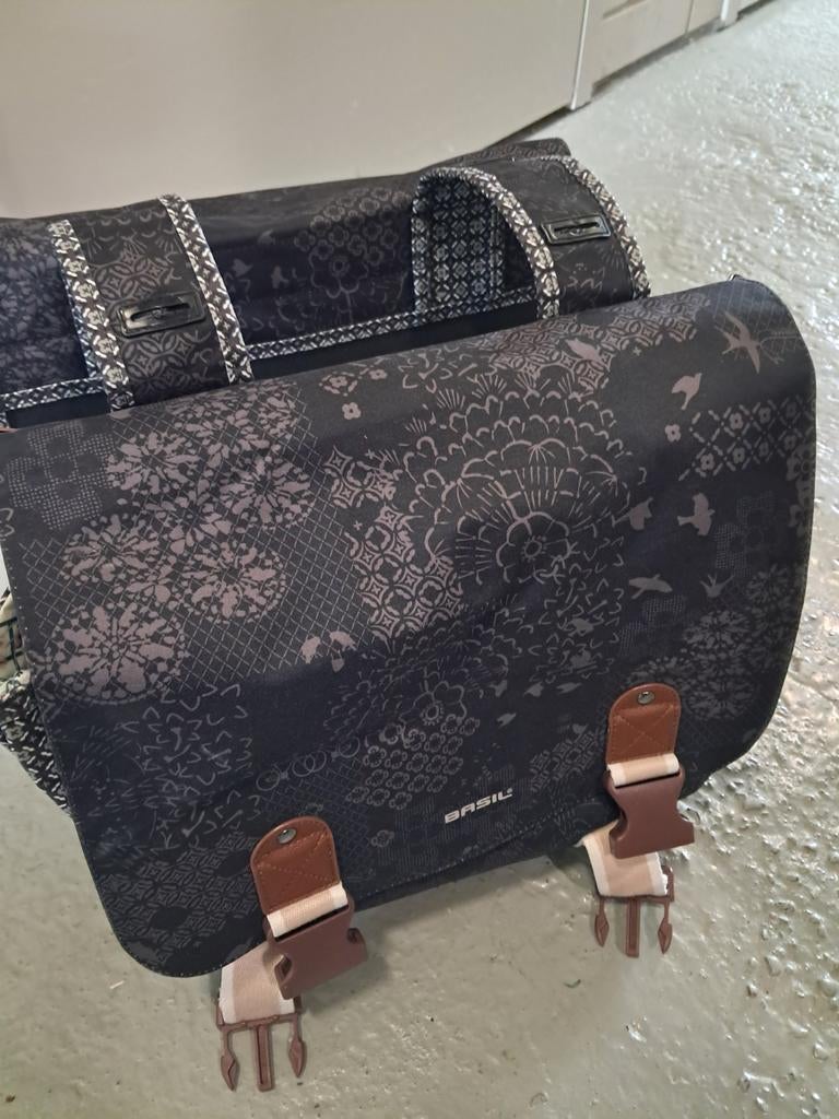 Dubbele fietstassen, Fietsen en Brommers, Fietsaccessoires | Fietstassen, Ophalen, Zo goed als nieuw