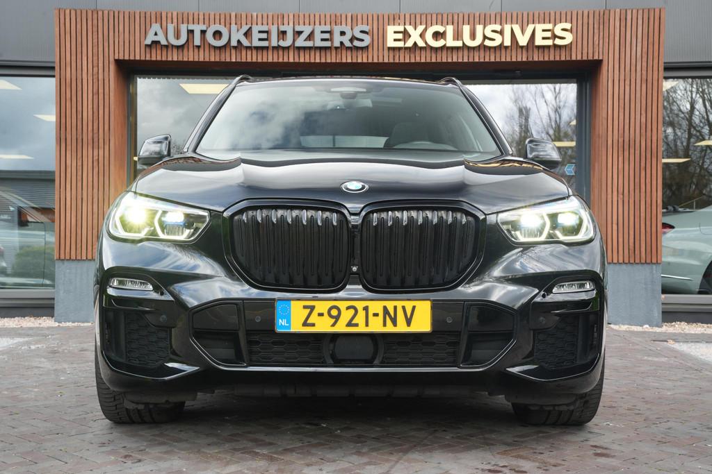BMW X5 xDrive45e High Executive Panoramadak Adapt. Cruise La, Auto's, Gebruikt, 394 pk, Verwarming stoelen achter, Zwart